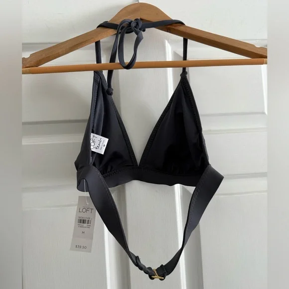 Loft Black triangle bikini top size M - Picture 5 of 7